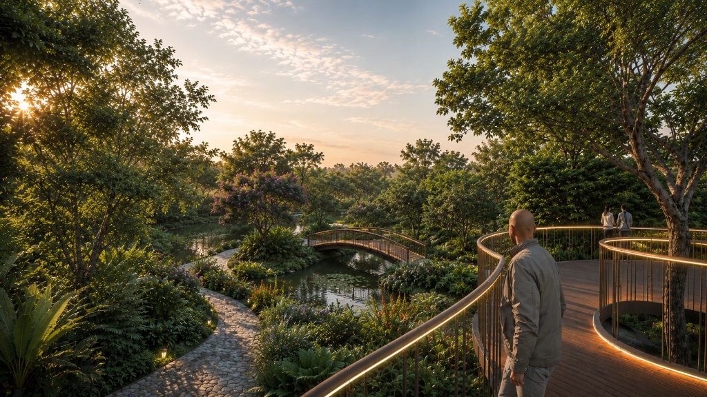 Landscaped Jogging Track